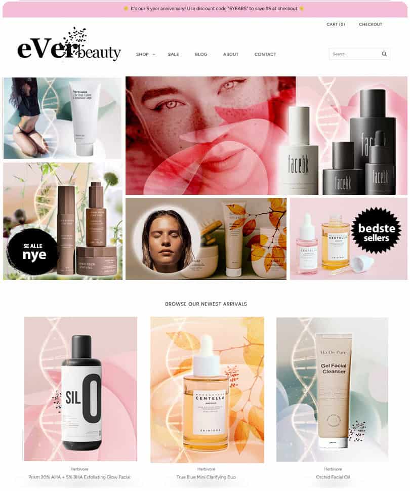 Webshop theme design mockup Skærmbillede #3: “Ja Tak – Dér Er Looket! Det Er Sådan, Det Skal Gøres!”